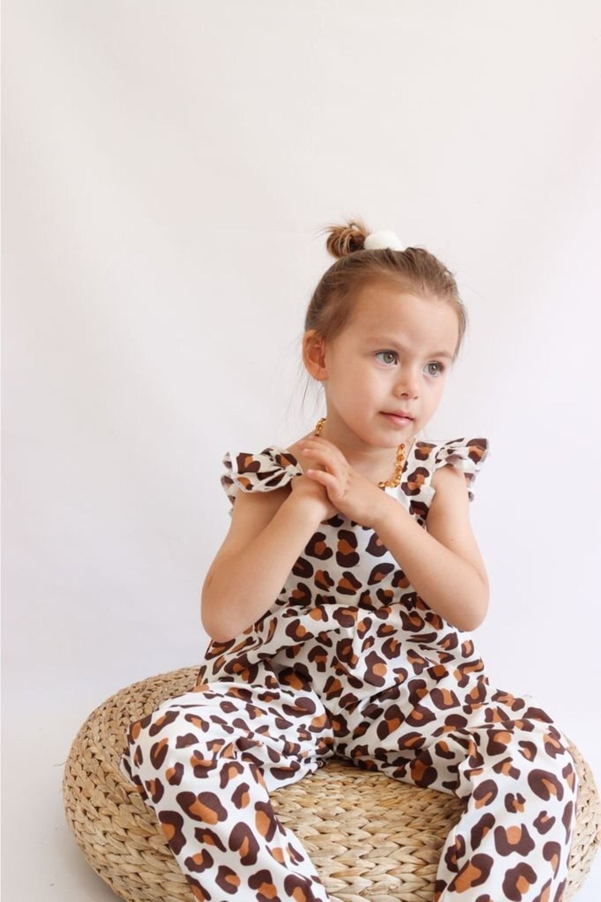 Girls animal sales print jumpsuit