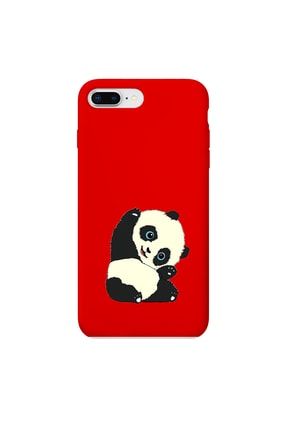 Iphone 7 Plus 8 Plus Uyumlu Sevimli Panda Baskılı Lansman Telefon Kılıfı 7pluszo17