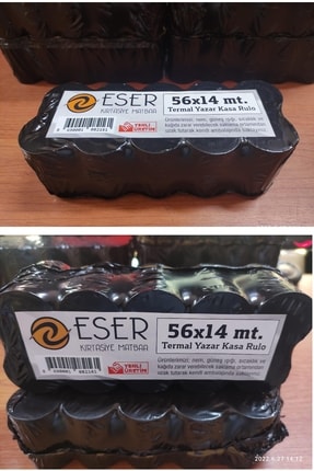 EserMatbaa Eser 56x14 Termal Pos Rulosu 10'lu 1 Paket