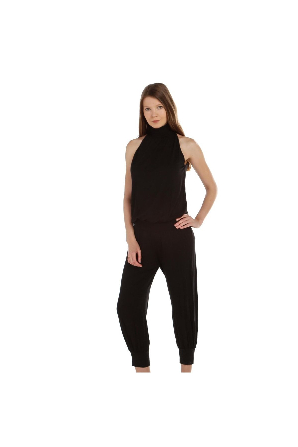 Black best sale turtleneck jumpsuit