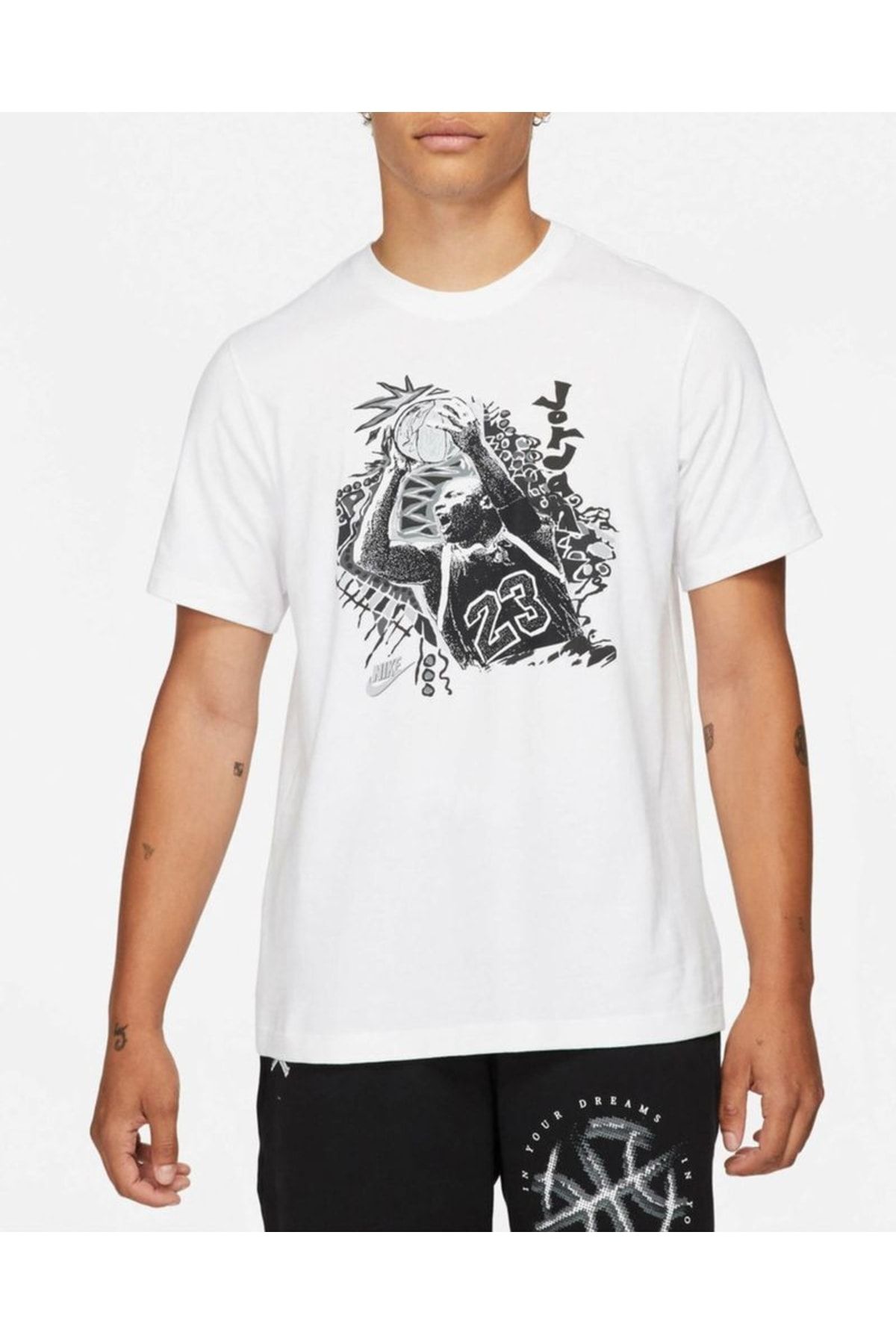 Nike Jordan Vintage Graphic Short-sleeve Erkek Tişört - Beyaz-dm3221-100 ZN9428