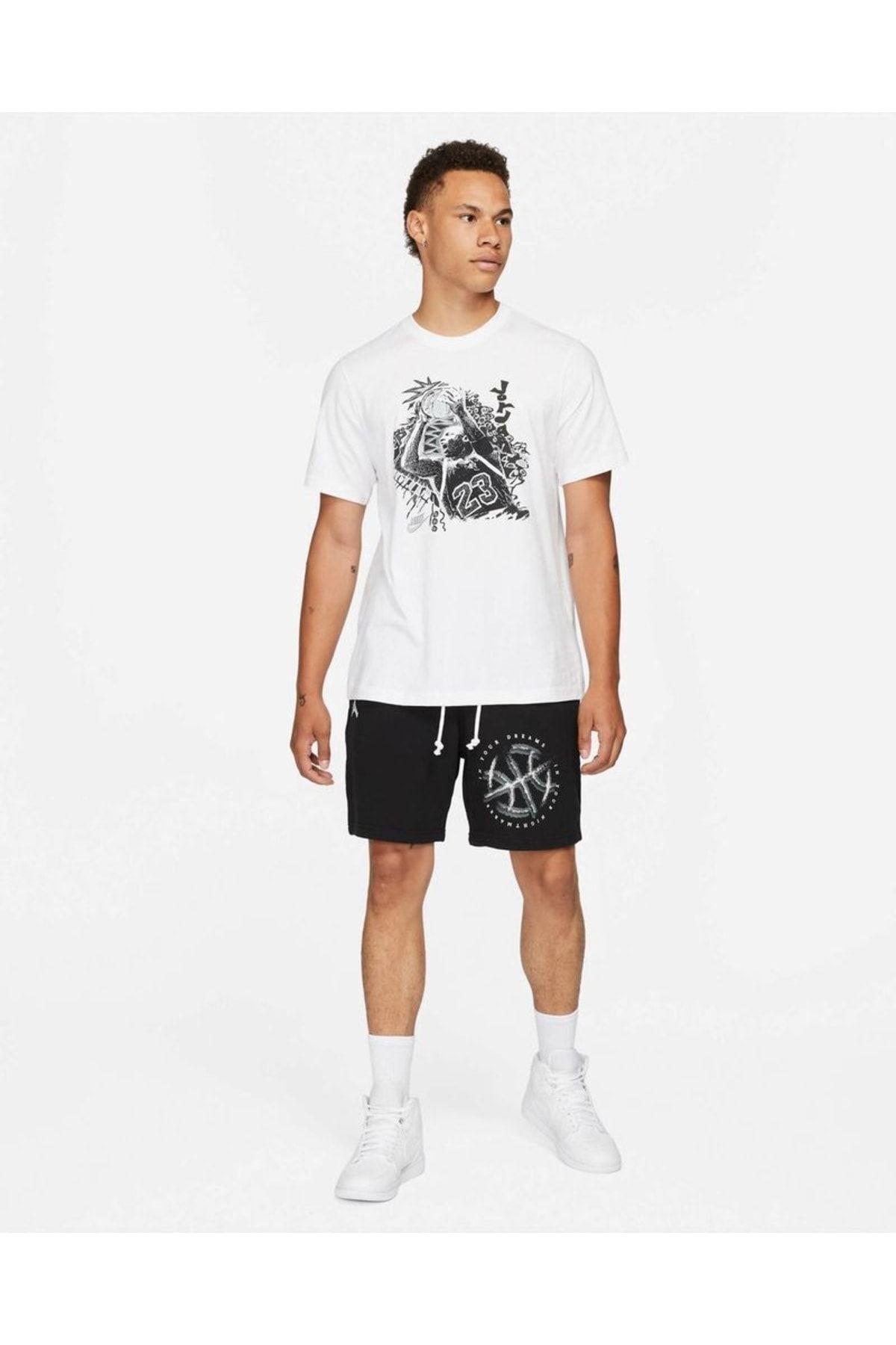 Nike Jordan Vintage Graphic Short-sleeve Erkek Tişört - Beyaz-dm3221-100 ZN9428