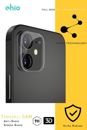 Iphone 12 Kamera Lens Koruyucu Cam 3d Ultra Ince 9h Temperli etg-iph12lens