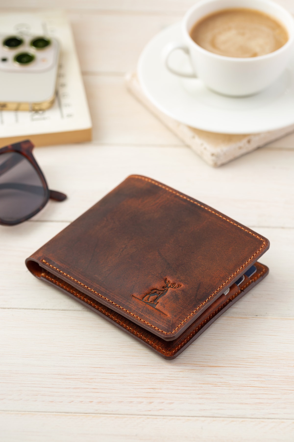 کیف پول مردانه نارنجی Conceria Pelle | 1020161 اورجینال - تصویر 2