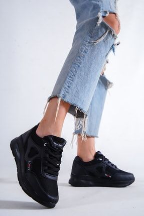 Kadın Siyah Yeni Sezon Kalpli Love Sneaker Ayakkabı Wsb0160 WSB0160