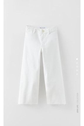 Beyaz Pantolon Yuksek Bel 67