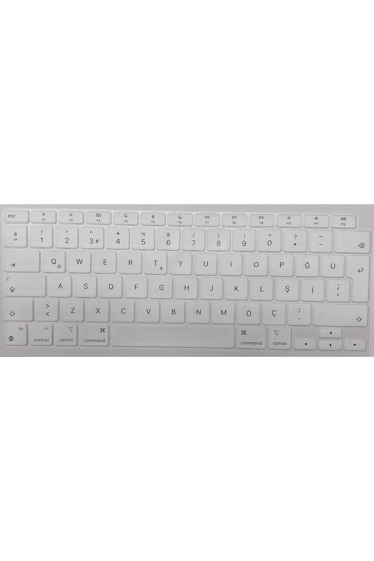 Macbook Air 13 Inch 2020 Uyumlu A2337 M1 İşlemcili Türkçe Q Silikon Klavye Koruyucu 2