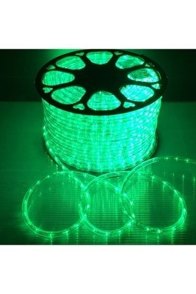 Hortum Led Işık Yeşil Yuvarlak 100 Metre Çap:10mm 360 Derece Işık Yayılımı BHLIY10MM