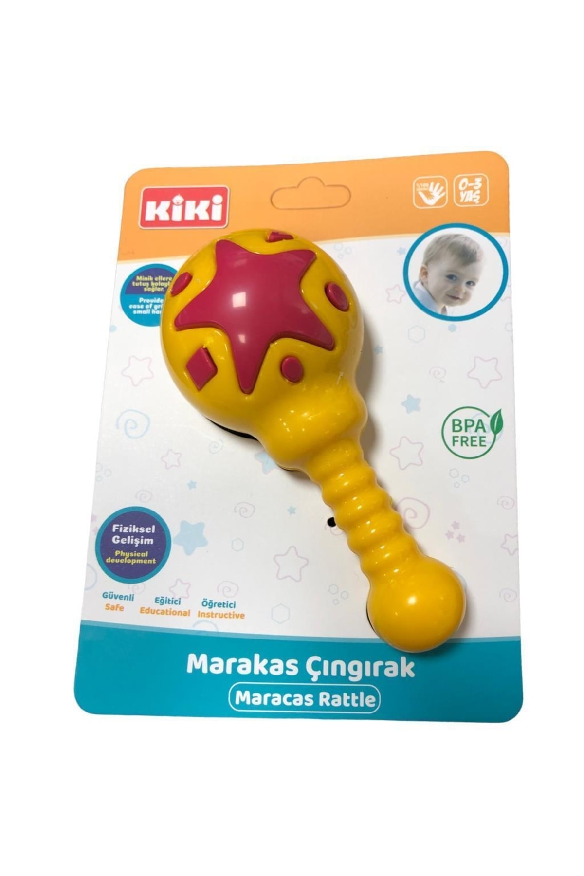 Oyuncak Marakas Çıngırak Eğitici Ve Öğretici Erken Öğrenme Oyuncağı 3