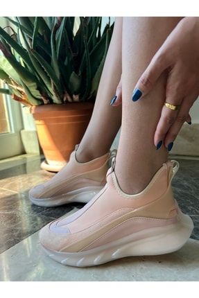 Kadın Somon Airtaban Sneaker Spor Ayakkabı Soyo