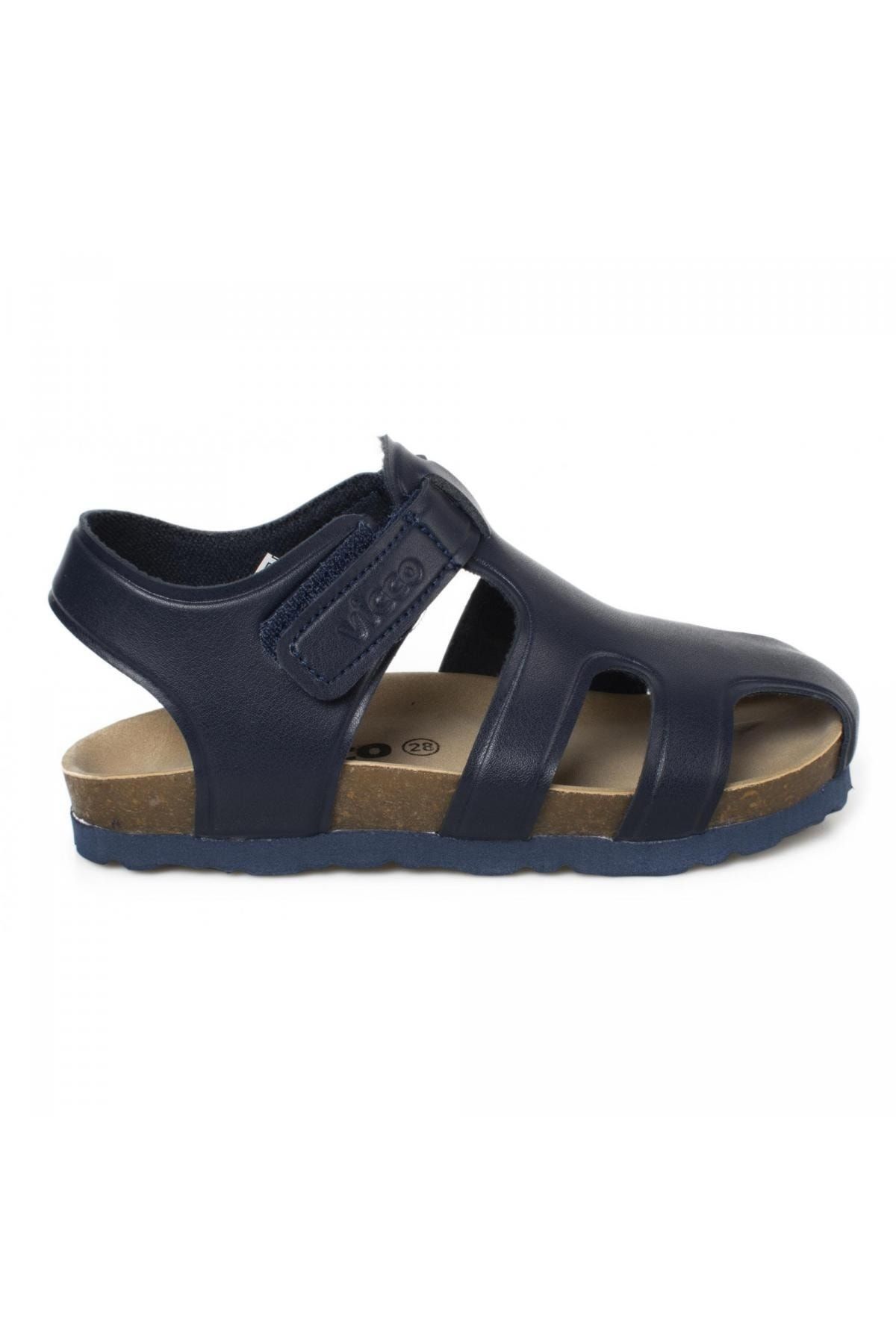 صندل آبی دخترانه و پسرانه بچگانه 321.f22y171 ان Filet Navy Blue Vicco