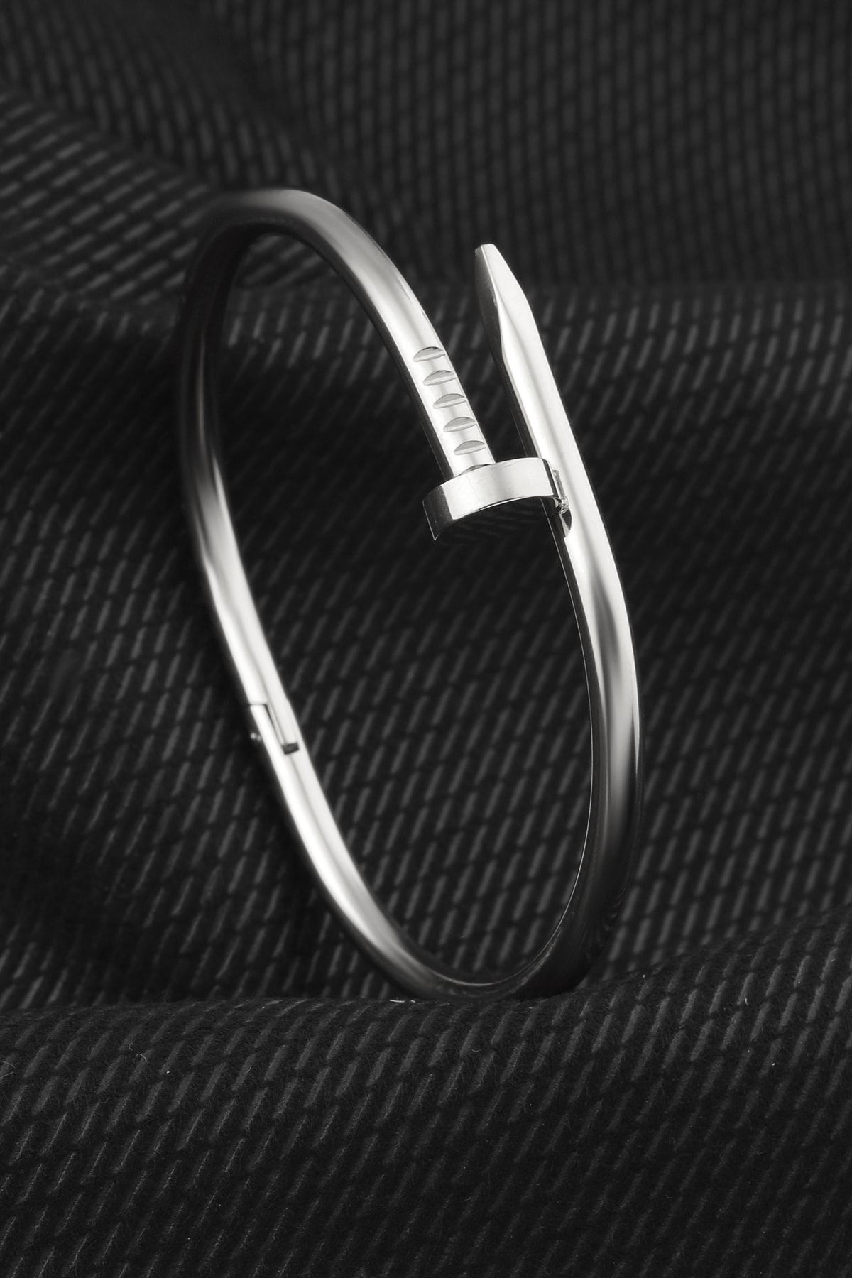 Silver cheap nail bracelet
