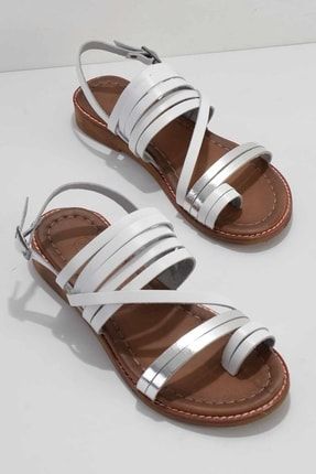 Beyaz Leather Kadın Sandalet Fr K056847010