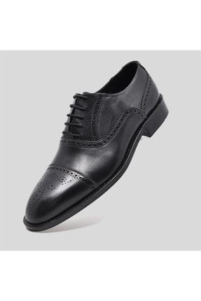 Hakiki Deri Erkek Klasik Ayakkabı Siyah 9750 FOSCO 9750 SIYAH ADR