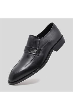 Hakiki Deri Erkek Klasik Ayakkabı Siyah 9751 FOSCO 9751 SIYAH ADR