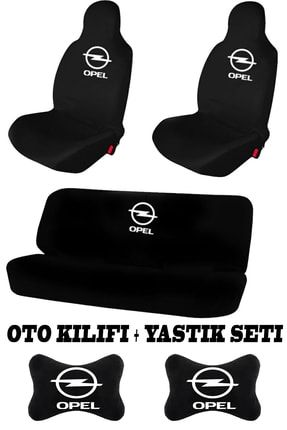 Opel Oto Koltuk Kılıfı Takım + Opel Oto Boyun Yastığı 2'li Set Uyumlu opel-02