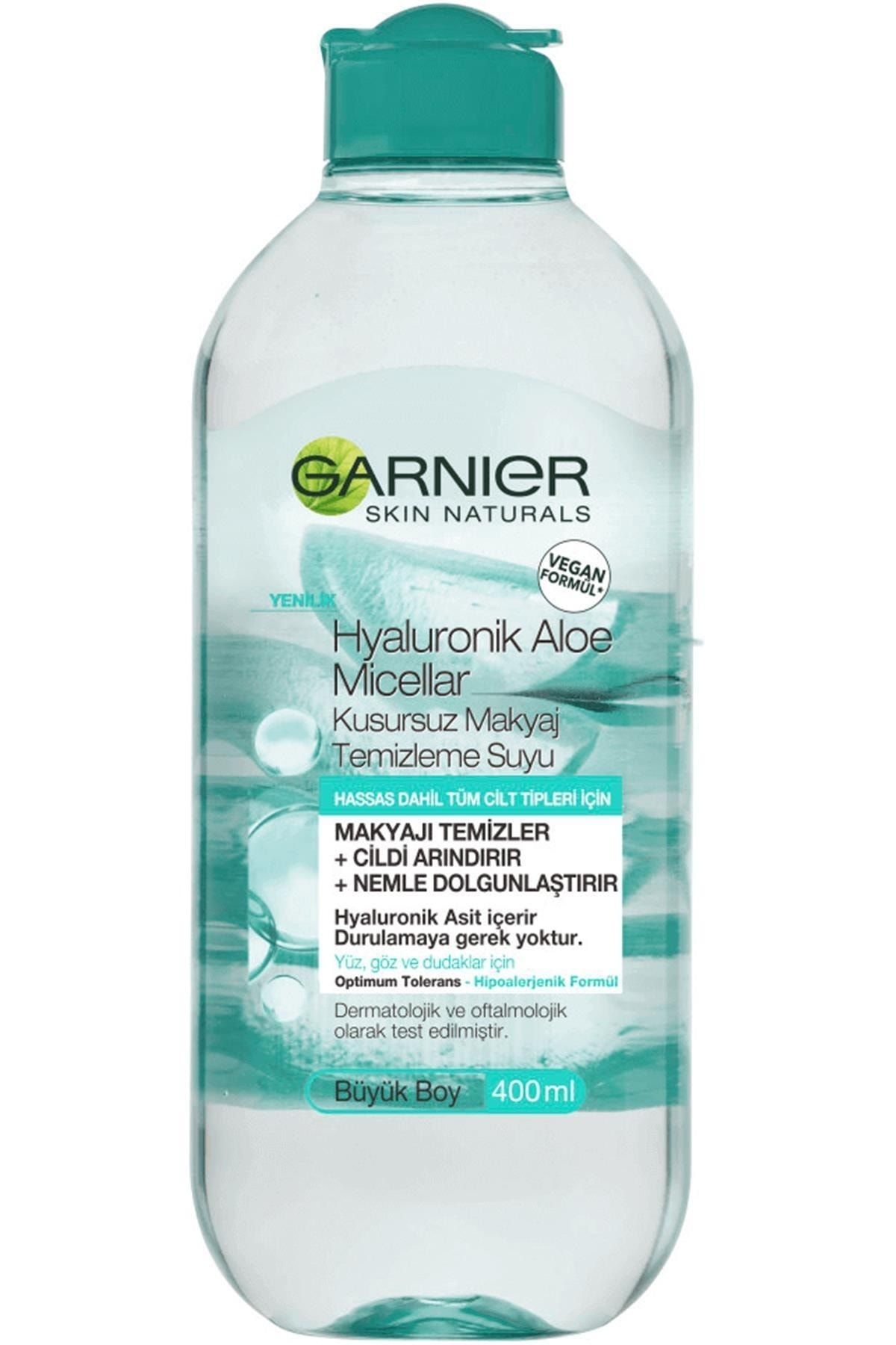 Garnier آب تمیزکننده آرایش آلوئه و هیالورونیک میسلار 400 میلی لیتر