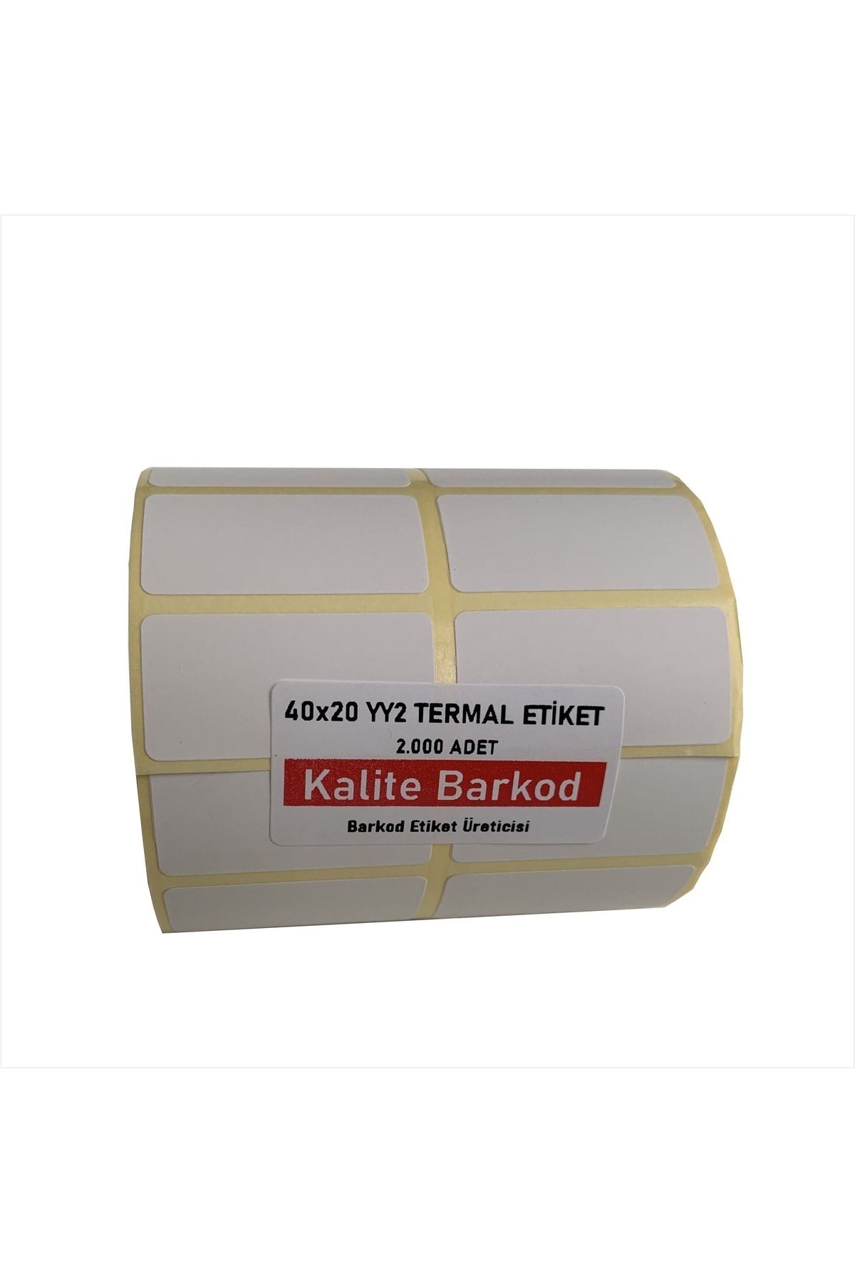 Kalite Barkod Etichetă Termică 40x20 2 Pe Rând | Etichetă Cu Cod De Bare Rulou - One Size