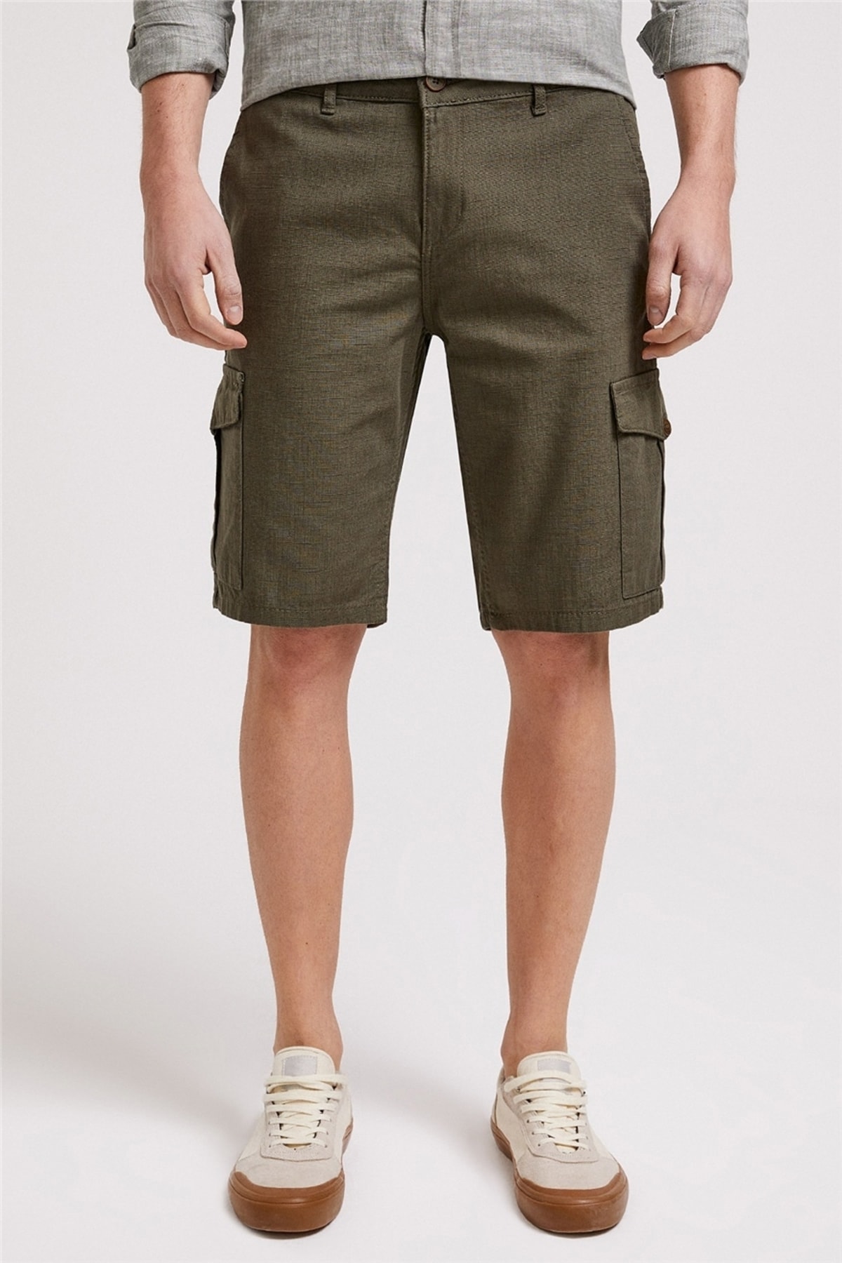 شلوارک مردانه راسته فاق نرمال | لی کوپر Lee Cooper 222 LCM 221008 - تصویر 2