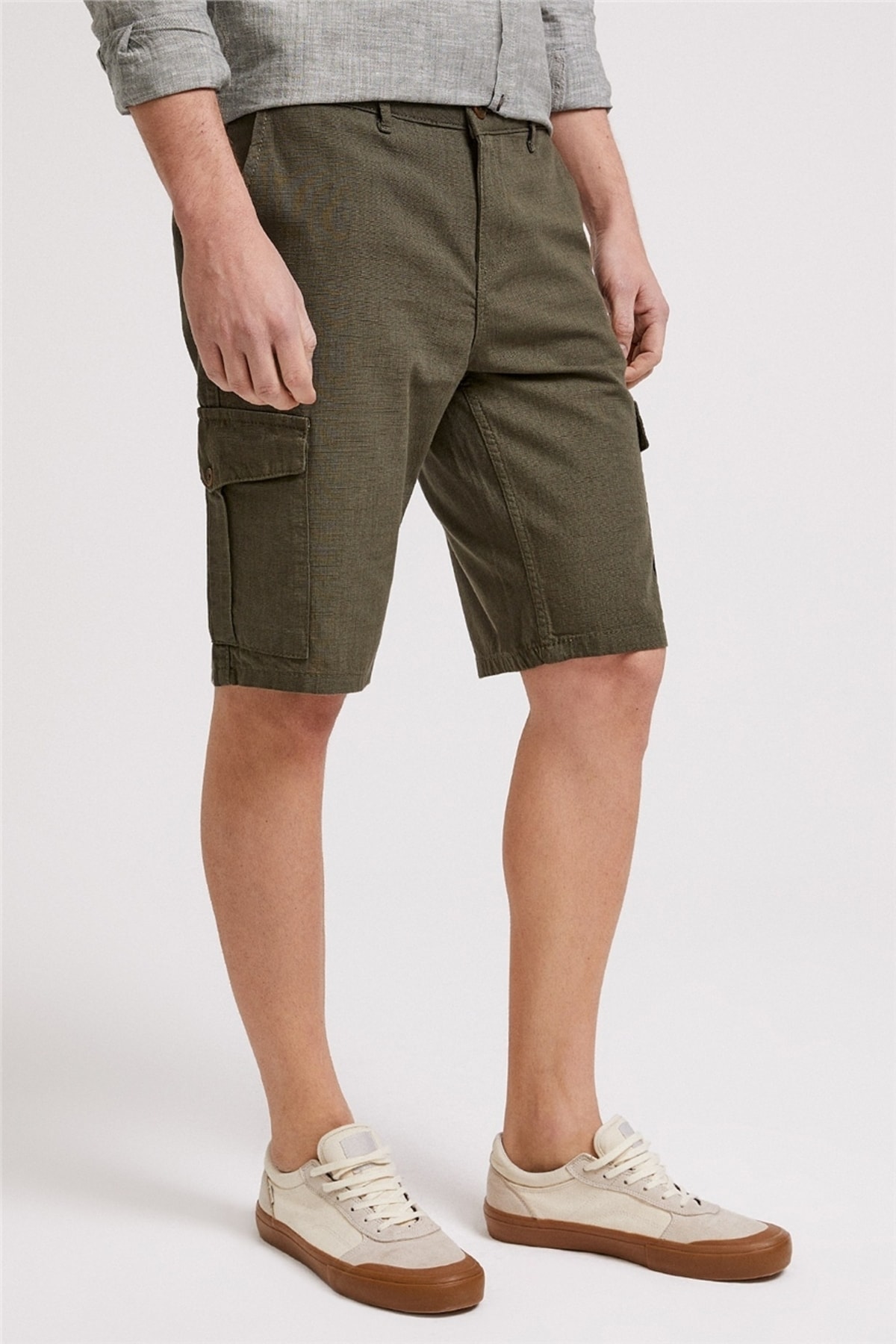 شلوارک مردانه راسته فاق نرمال | لی کوپر Lee Cooper 222 LCM 221008 - تصویر 3
