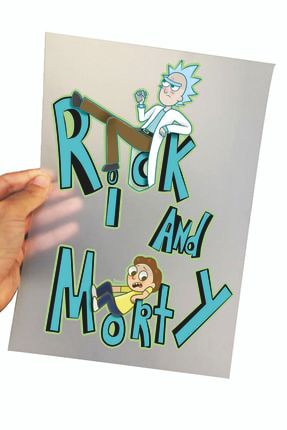 Kendin Baskıla Rick And Morty Tişört Transfer Kağıdı DTF-39