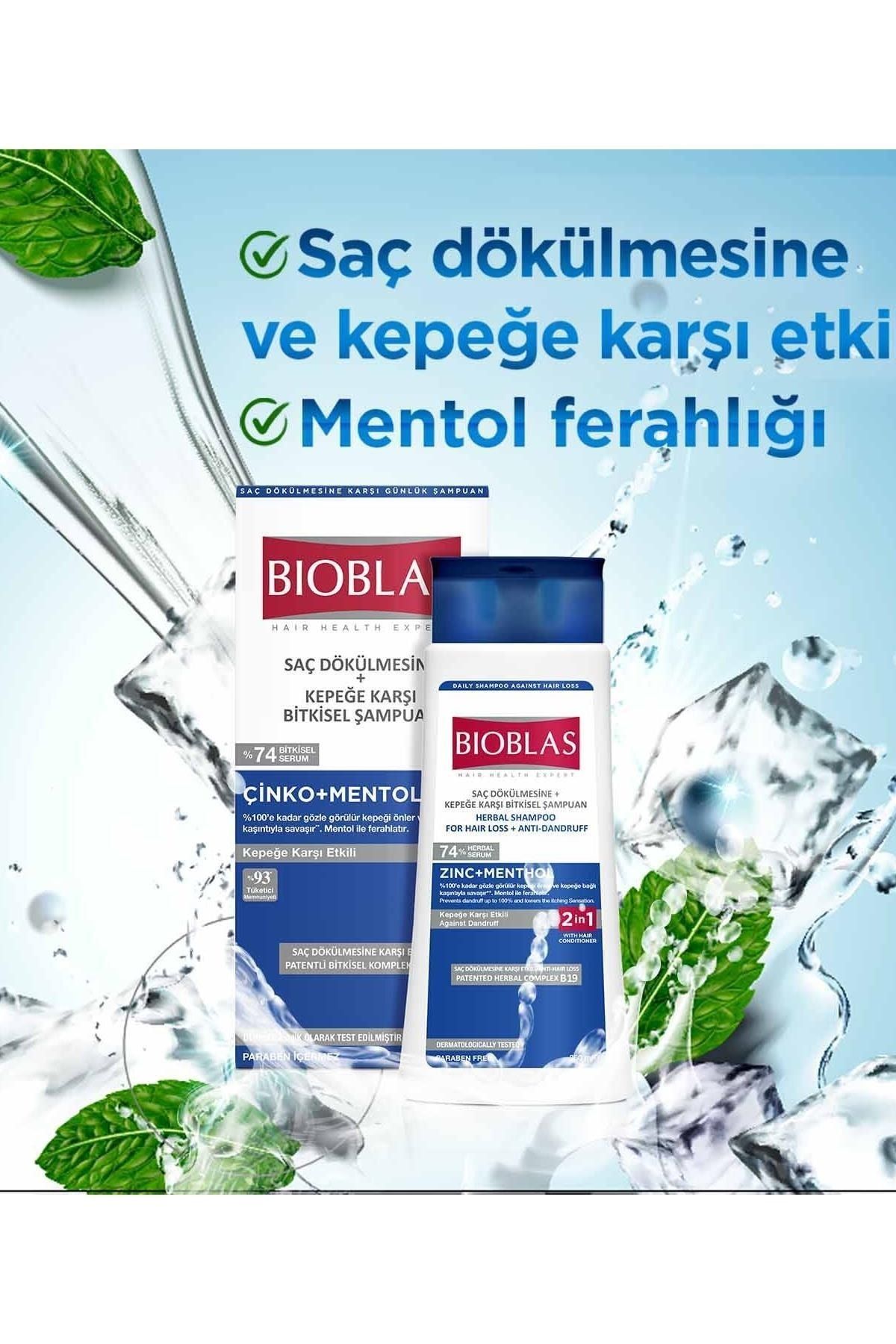 شامپو زینک پیریتیون (موی شوره سر) 360 میلی لیتر Bioblas