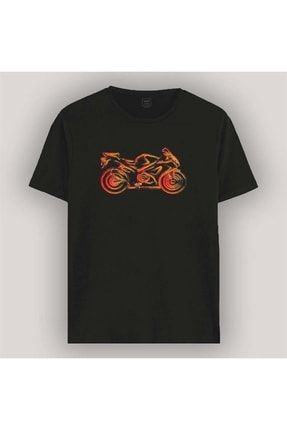 # Motosiklet Temalı Tişört, T-shirt, Hediye, Motorsiklet # T2-M005