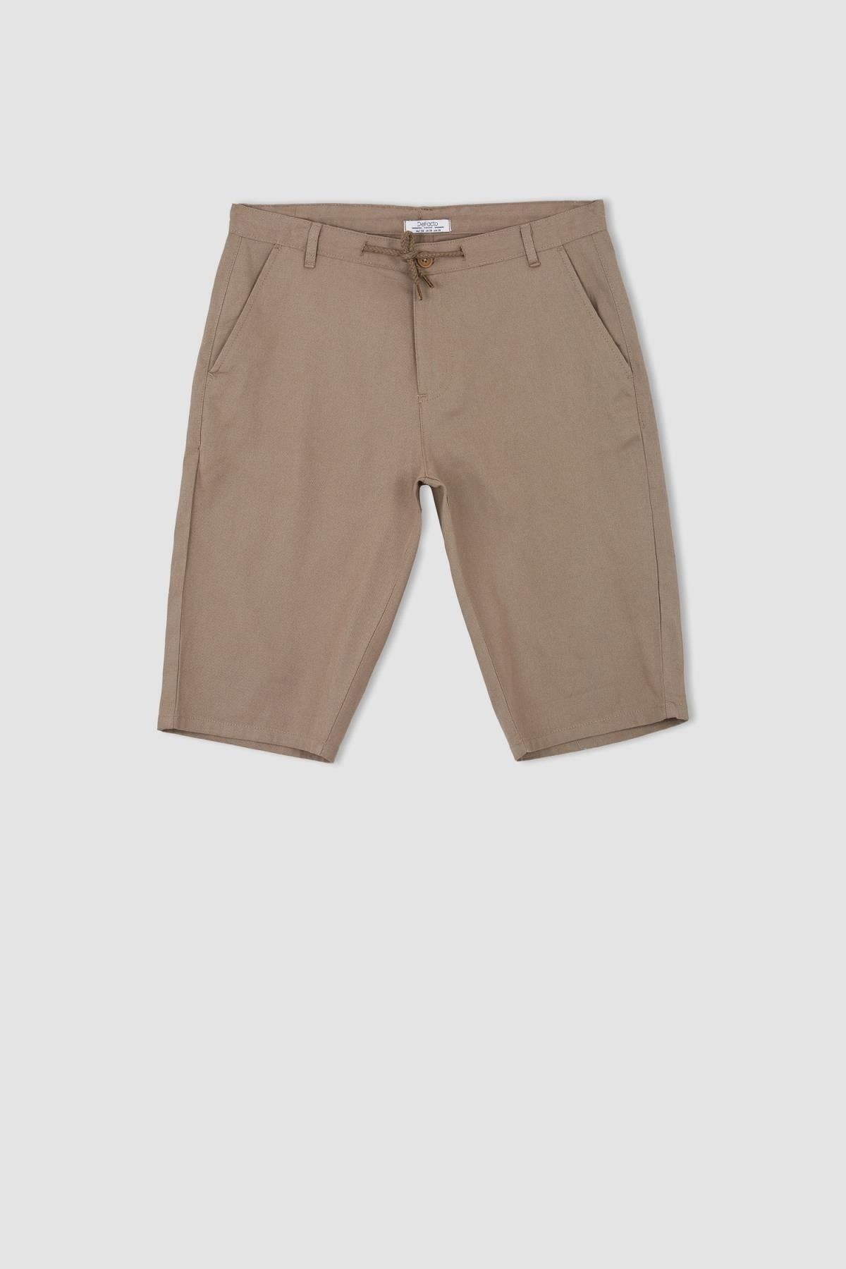 DeFacto-Regular-Fit-Bermudashorts mit Spitzenbund 7