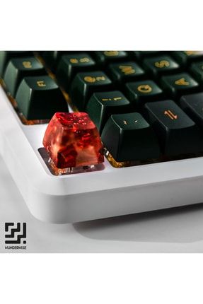 Frosted Red Esc Sa Profil Mekanik Klavye Tuşu Artisan Keycaps wwsafrored