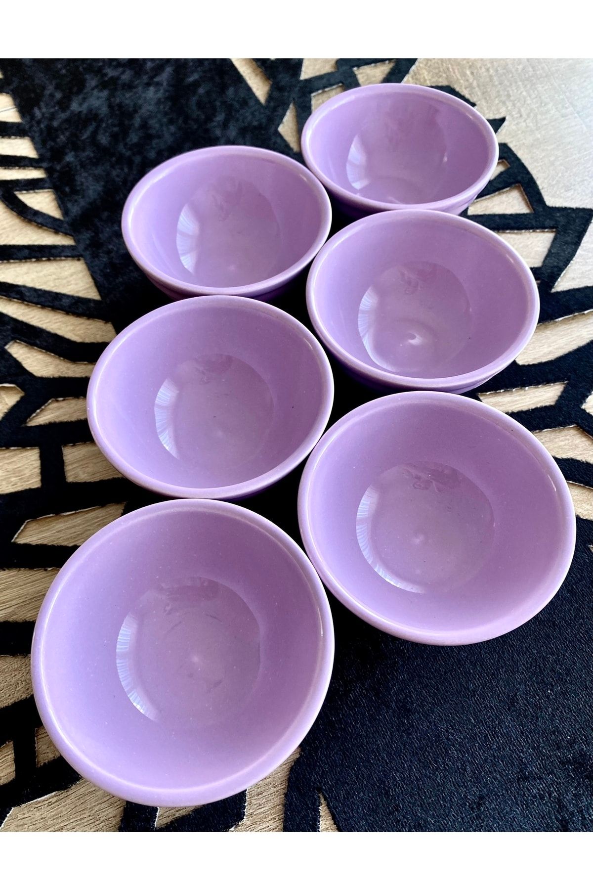 Yiğit Seramik Züccaciye-6-Piece Spike Lilac Mini Sauce Bowl Set 2