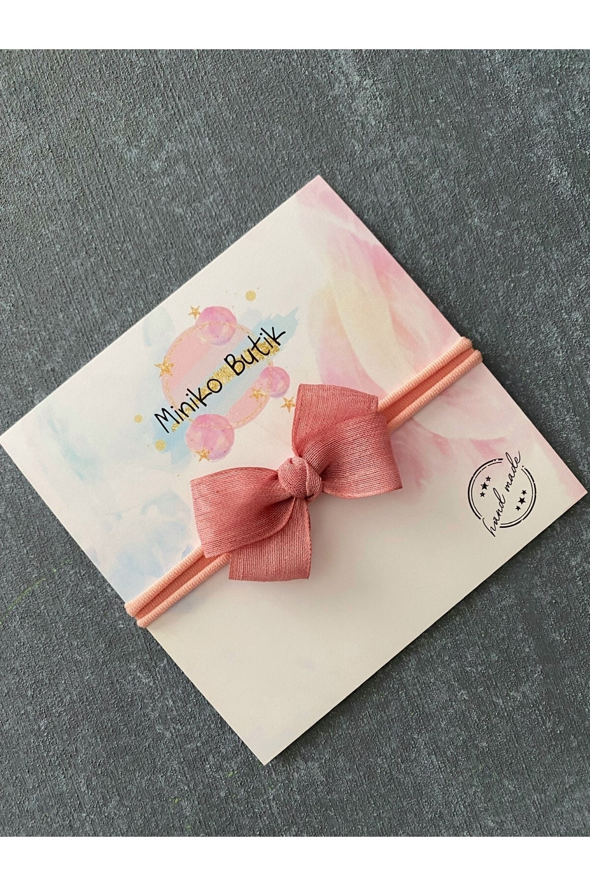 Dried Rose Tulle Bowknot Headband