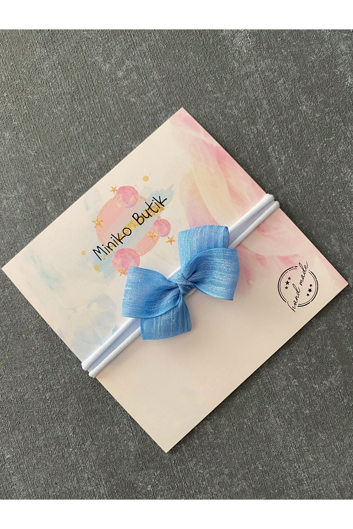 Blue Tulle Bowknot Headband