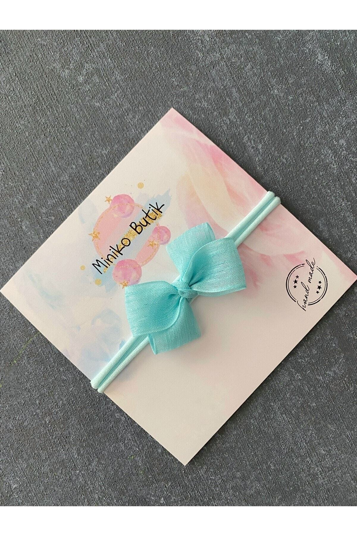 Mint Tulle Bow Headband