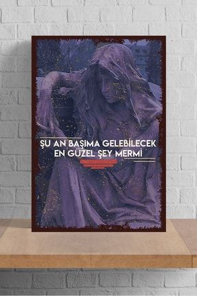 Başima Gelecek En Güzel Retro Ahşap Poster - Baskılı Tablo - Ahşap Poster RTRO127