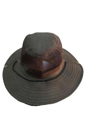 Yazlık Fileli Safari Şapka 58 Cm Beden-kahverengi safari77