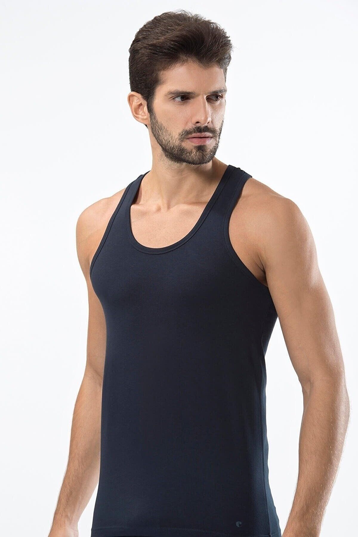 Cacharel 5 Tricouri Sport Pentru Bărbați 95% Bumbac 5% Elastan Masculin - L