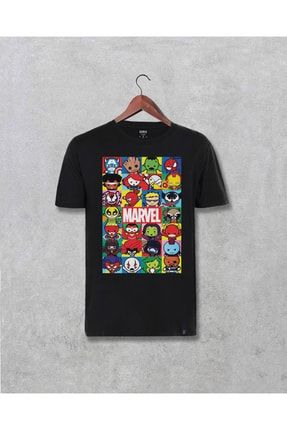 Erkek Marvel Avengers Karakterleri Baskılı Tasarım Tişört 65685510567289