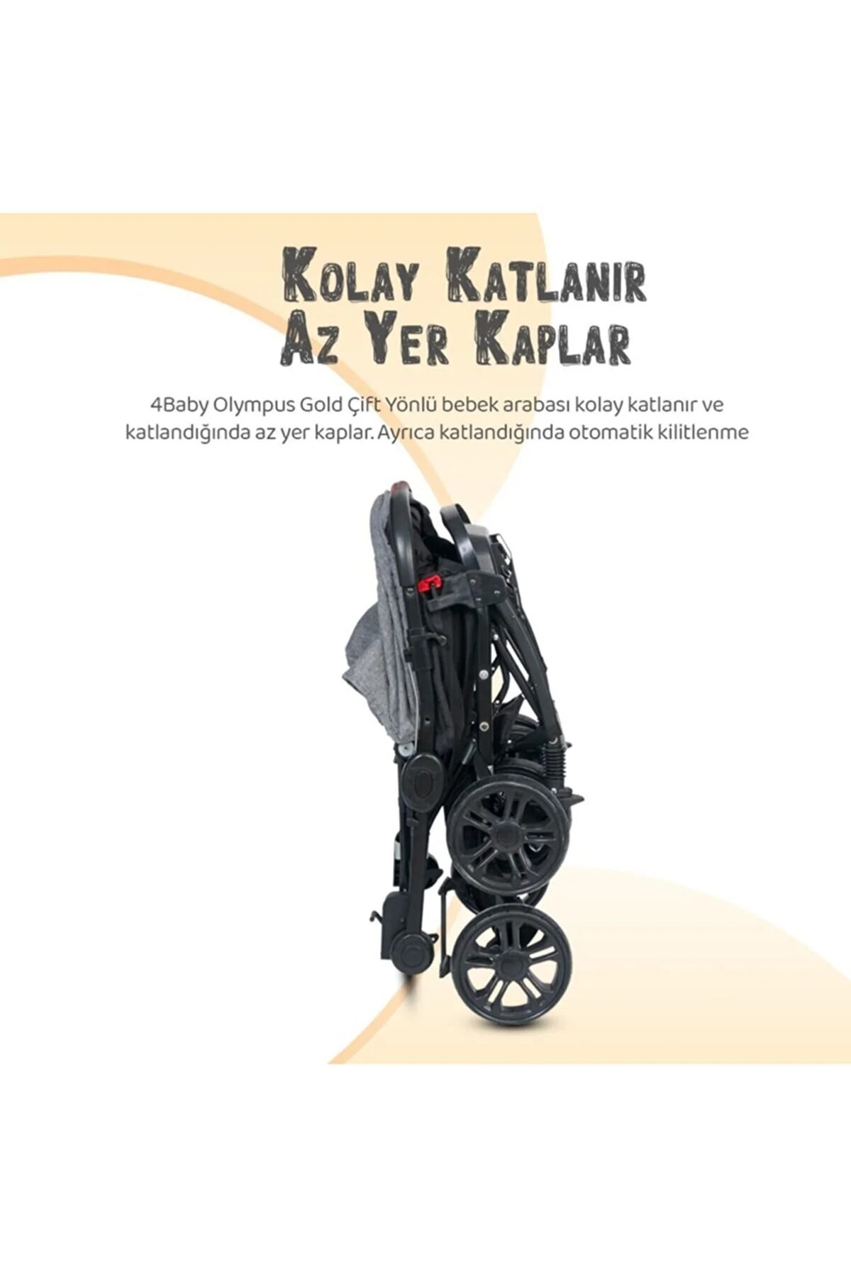 4 Baby Çift Yönlü Travel Sistem Bebek Arabası Ayak Örtüsü Hediye Ilkadım Bebe 5