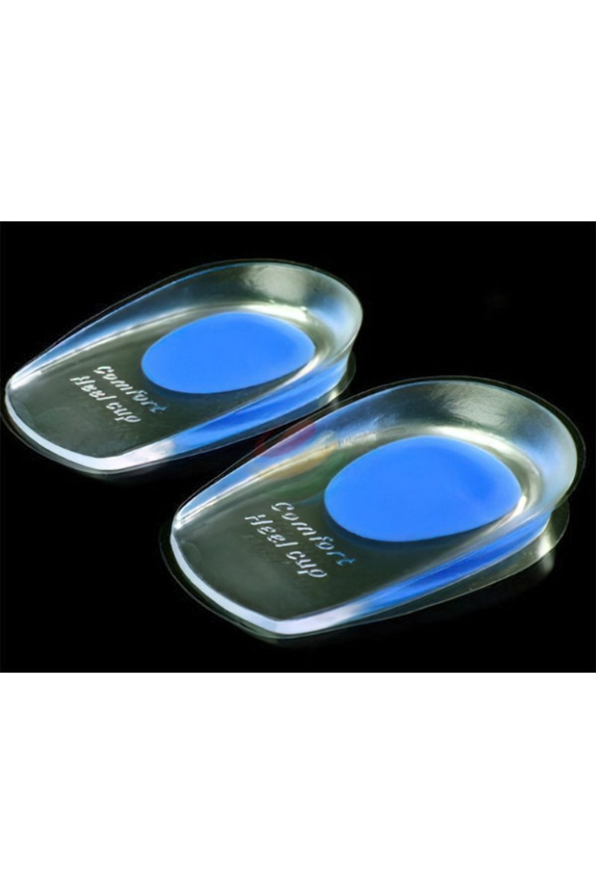 Pi İthalat Şeffaf Topuk Dikeni Tabanlık Mavi