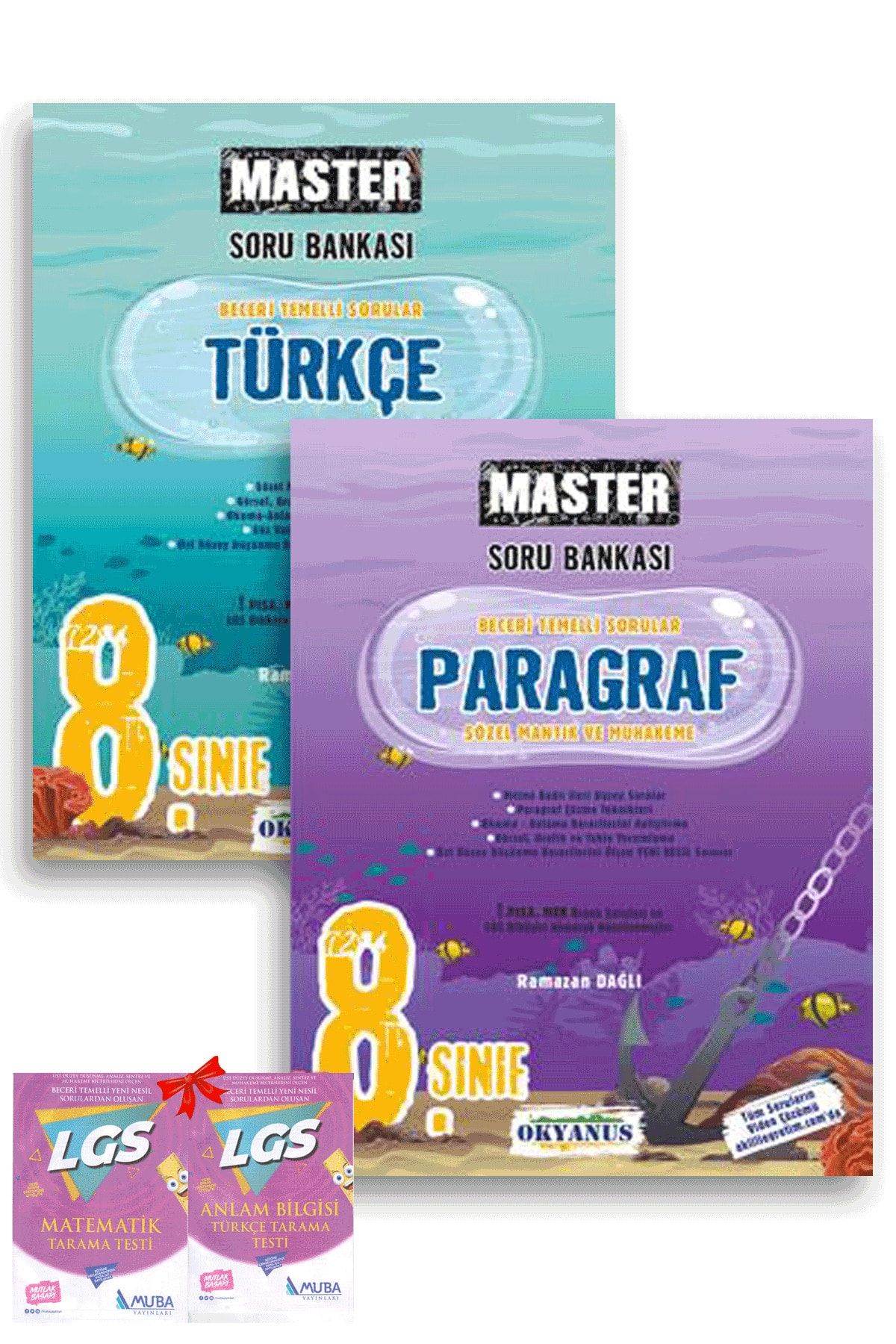 8.sınıf Master Türkçe Ve Paragraf Soru Bankası 2'li Set