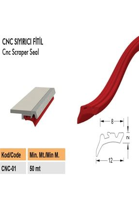 Cnc Körük Sıyırıcı Lastik Cnc Fitili 25 Metre Uzunluk Kırmızı Renk CNC krmnz