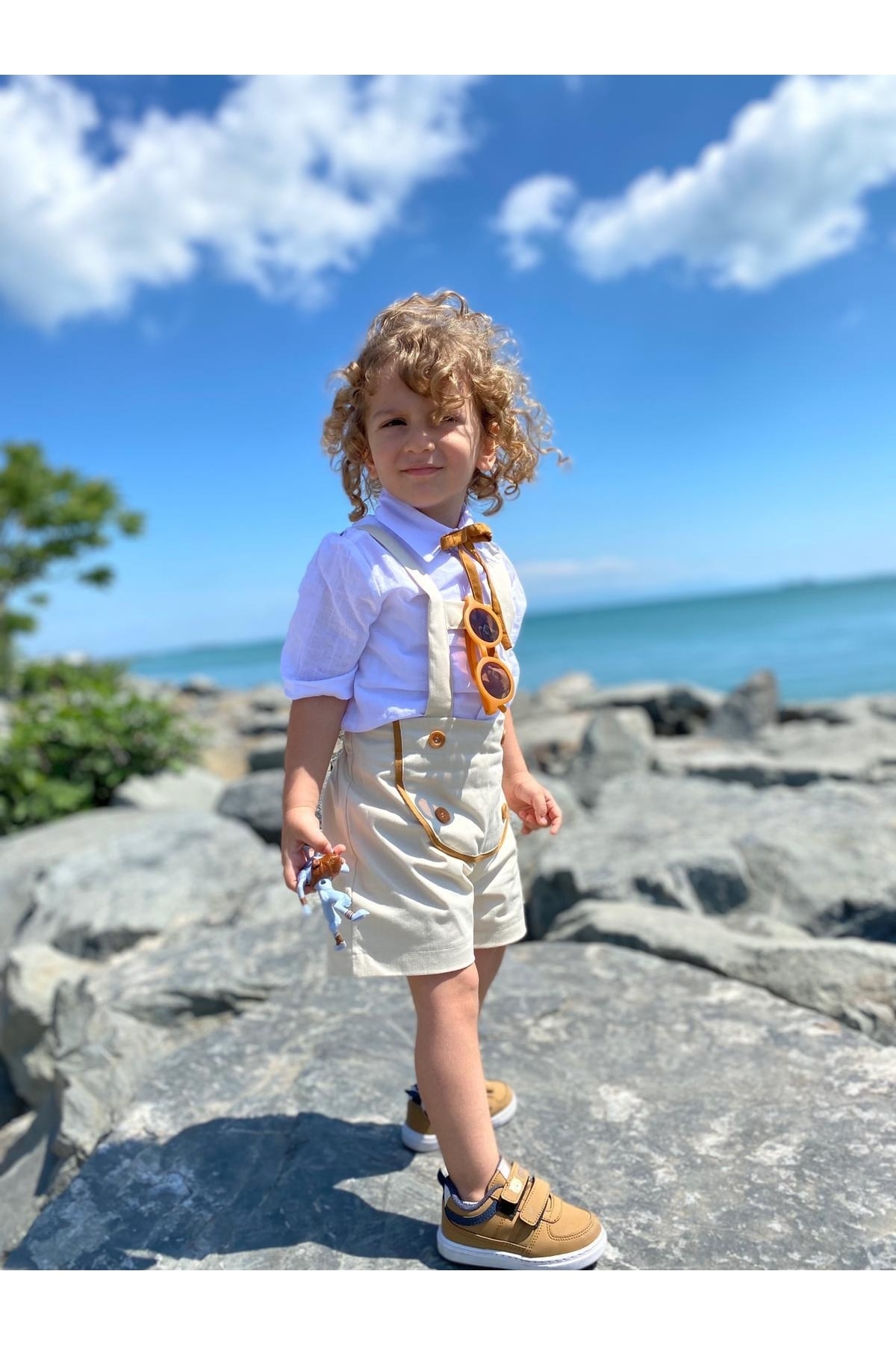 favorimkids Krem Kapri Salopet Takım fotoğrafı 6 (önizleme)