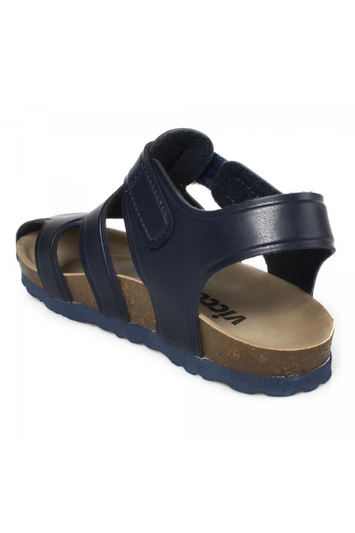 صندل آبی دخترانه و پسرانه بچگانه 321.f22y171 ان Filet Navy Blue Vicco