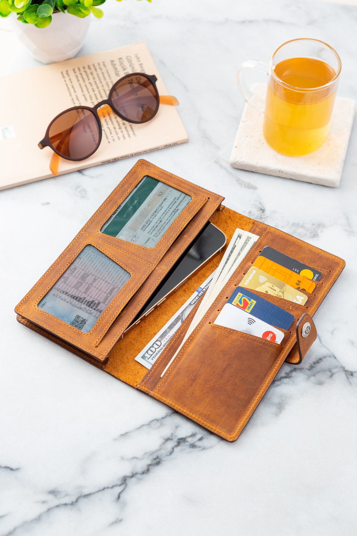 کیف پول مردانه قهوه ای Conceria Pelle | 1020165 اورجینال - تصویر 2