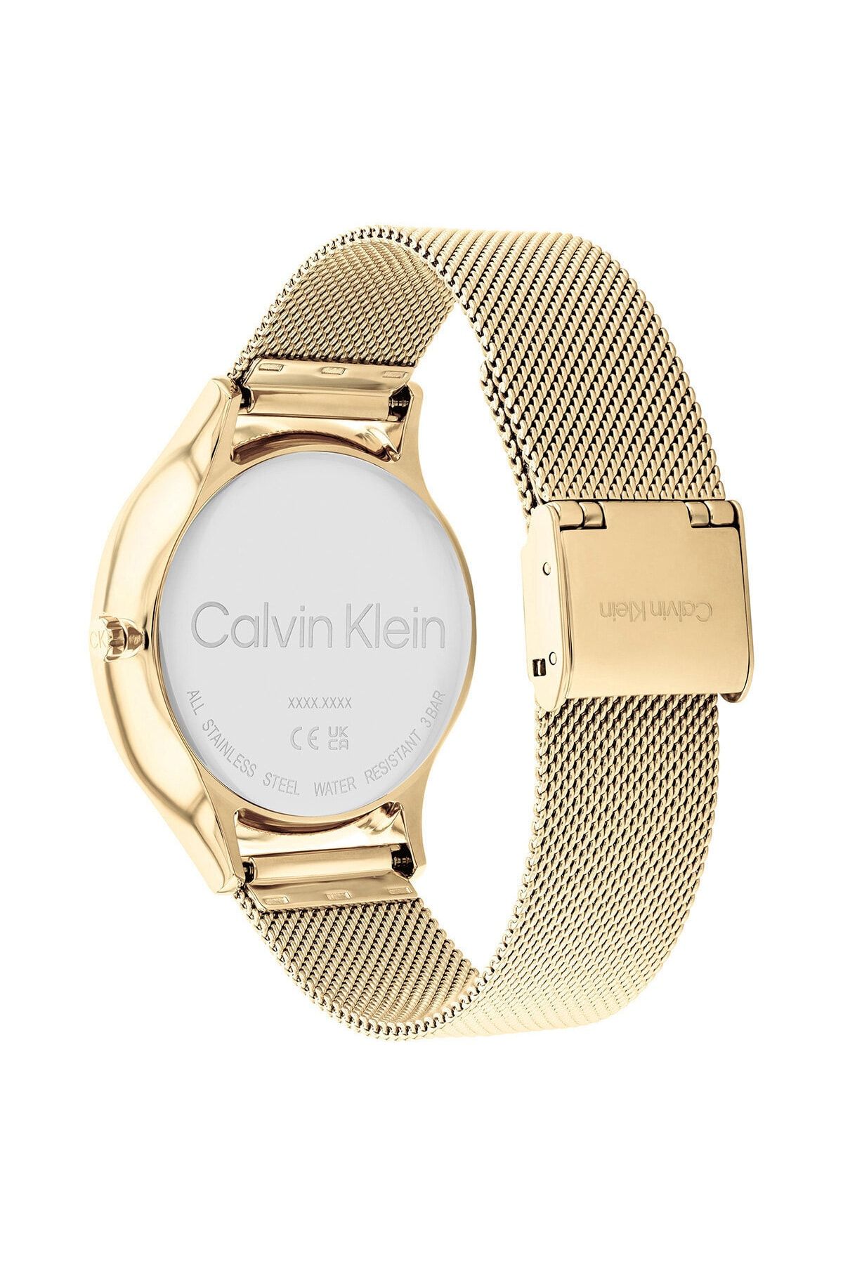Calvin Klein Armbanduhr - Goldfarben - Unifarben - Trendyol
