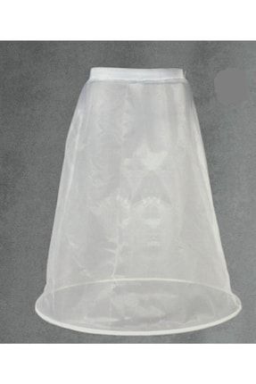 Çocuk Boy Tarlatan Beyaz Tül Jüpon 50 Cm Tarlatan00