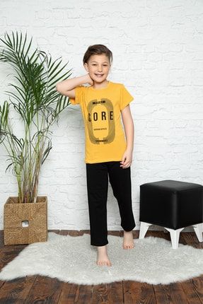 Erkek Çocuk Kısa Kol Pijama Takımı K-9001