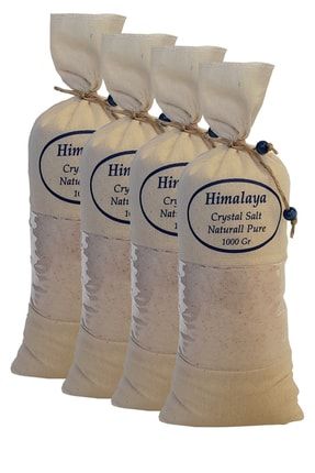 Himalaya Tuzu 4 Kg. Bez Torbada (1kg.x4ad.) Ince Çekim Açık Pembe Renk Himalaya Orijinal Tuz AP-İN-4