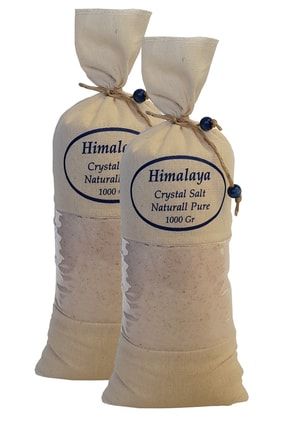 Himalaya Tuzu 2 Kg. Bez Torbada (1kg.x2ad.) Ince Çekim Açık Pembe Renk Himalaya Orijinal Tuz AP-İN-2