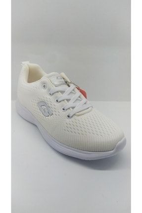 Beyaz Fileli Ortopedik Taban Spor Ayakkabı TYC00493029527